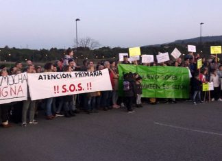 Protesta vecinal de Nuevo Roces y La Camocha