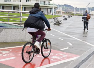 Carril bici en Poniente