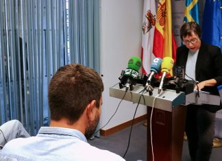 Yolanda Huergo en rueda de prensa