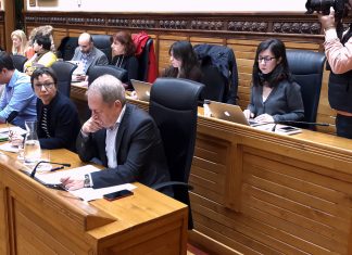 Las concejalas de Podemos-Equo Xixón en el pleno
