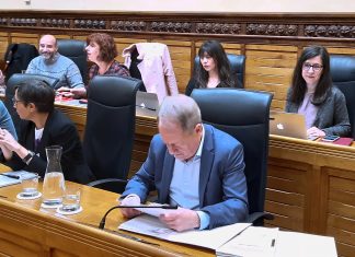 Las concejalas de Podemos-Equo Xixón en el pleno