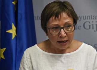 Yolanda Huergo en rueda de prensa