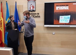 Yolanda Huergo: “Nos preocupa la inactividad de las administraciones en el conflicto de EBHI, la empresa pública tiene que ser un ejemplo” Yolanda Huergo y Daniel Ripa en rueda de prensa