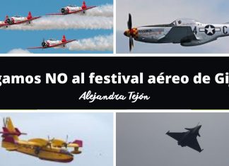 No al festival aéreo de Gijón
