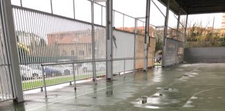 Las malas condiciones para la lluvia de la pista deportiva de El Lauredal obligan a una nueva suspensión